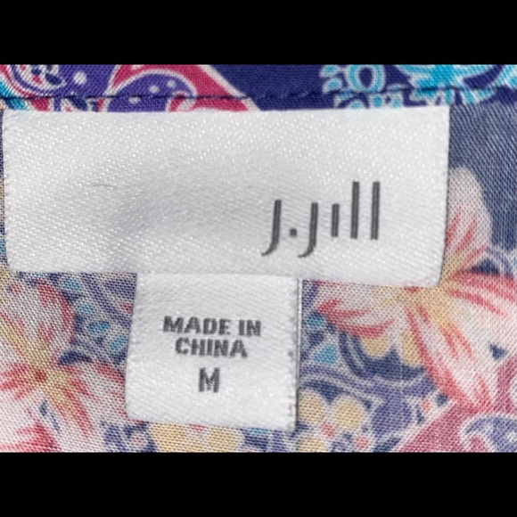 J.Jill Sleeveless Handkerchief Hem Top M - Picture 10 of 10